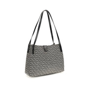 Balmain Black Cotton Shoulder Bag