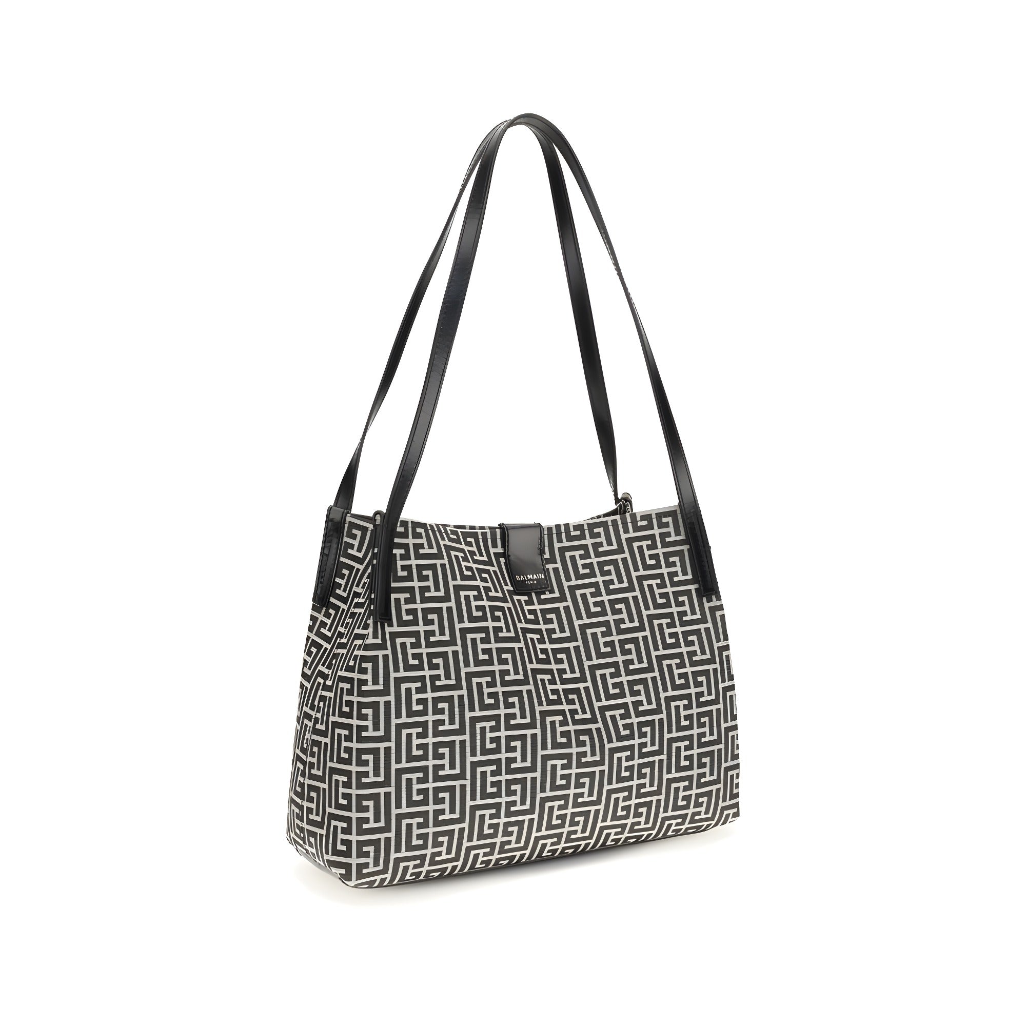 Balmain Black Cotton Shoulder Bag