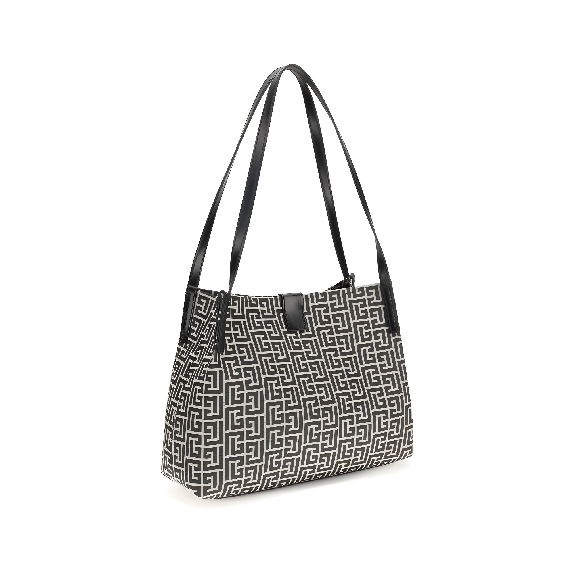 Balmain Black Cotton Shoulder Bag