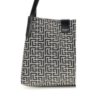 Balmain Black Cotton Shoulder Bag