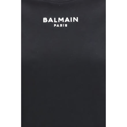 Balmain Black Cotton T-Shirt