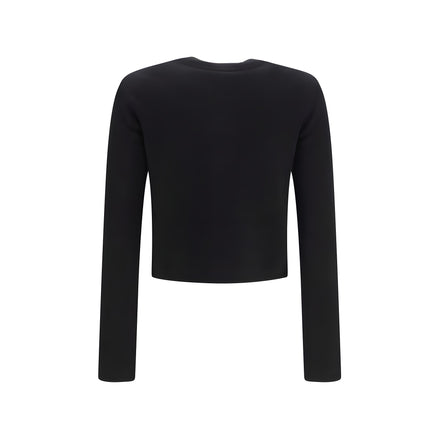 Balmain Black Viscose Cardigan