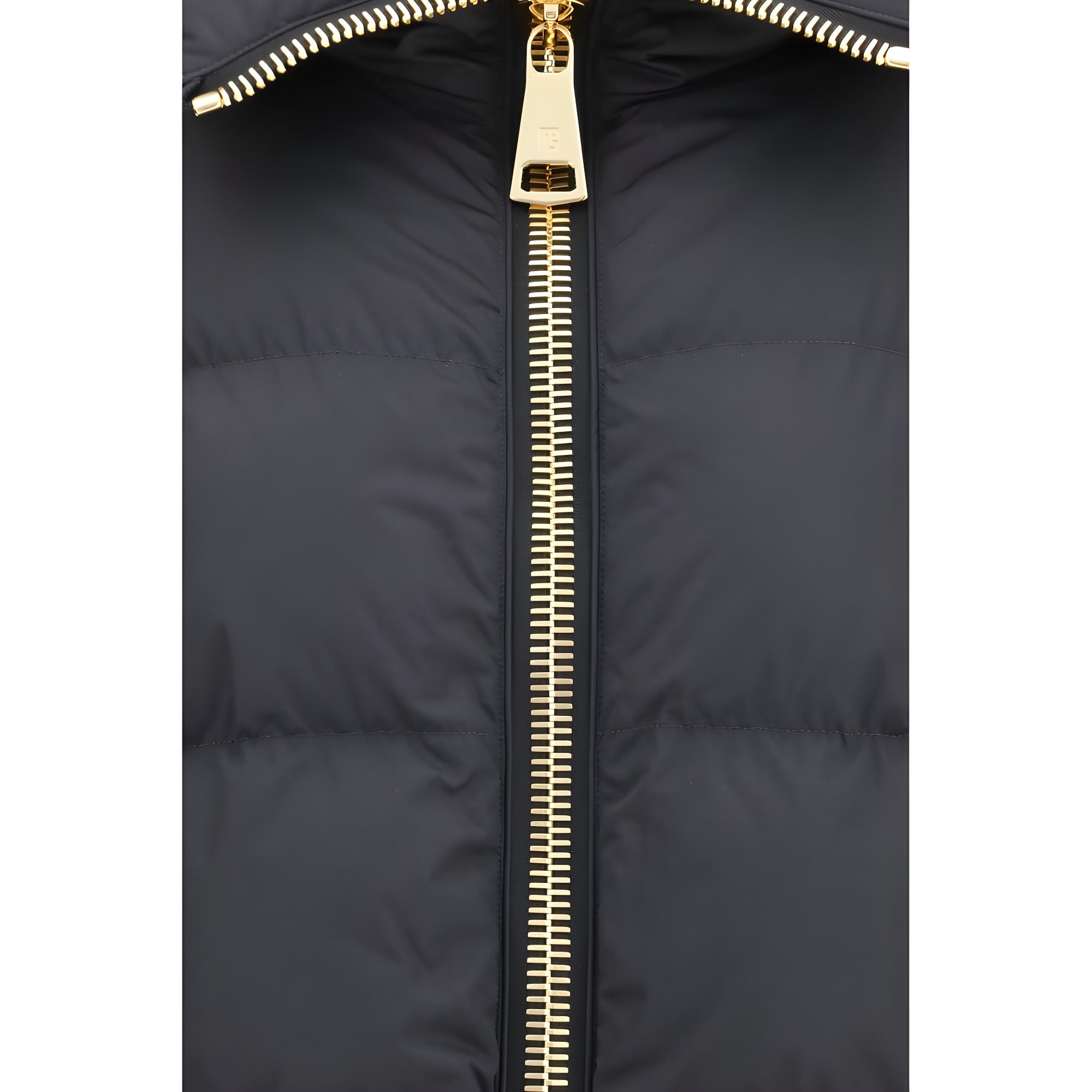 Balmain Black Viscose Full-Length Jacket