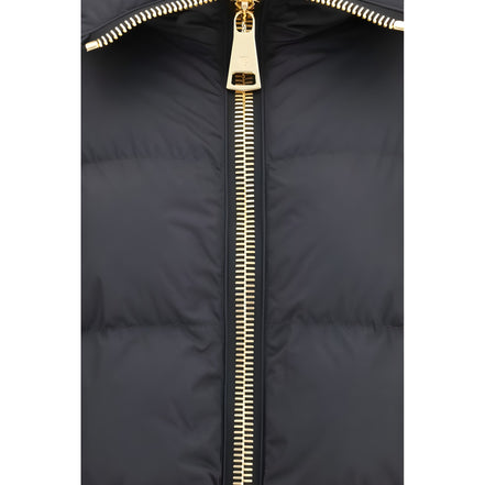 Balmain Black Viscose Full-Length Jacket