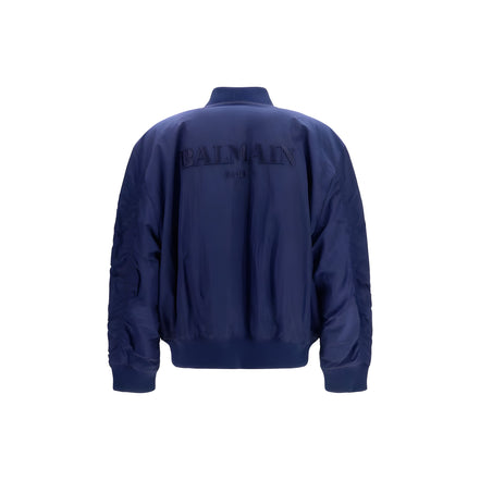 Balmain Blue Bomber Jacket