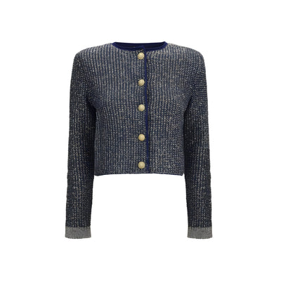 Balmain Blue Polyamide Cardigan