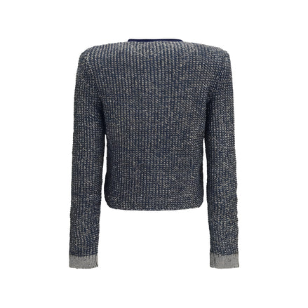 Balmain Blue Polyamide Cardigan
