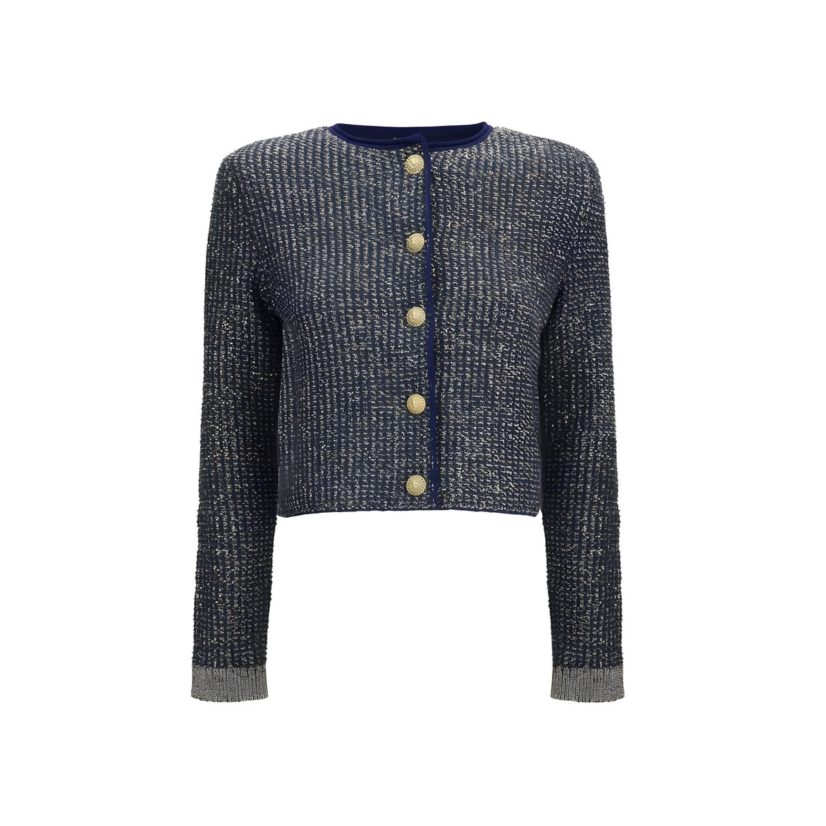 Balmain Blue Polyamide Cardigan