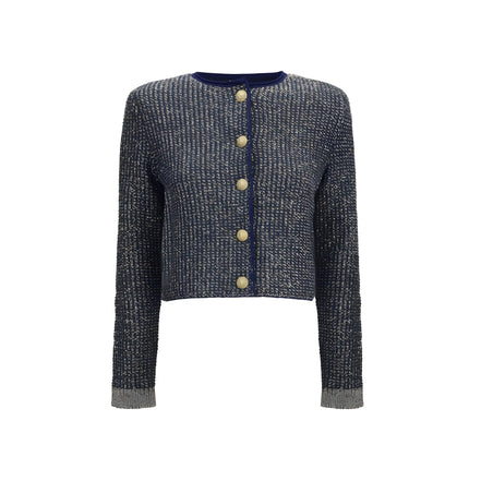 Balmain Blue Polyamide Cardigan