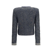 Balmain Blue Polyamide Cardigan