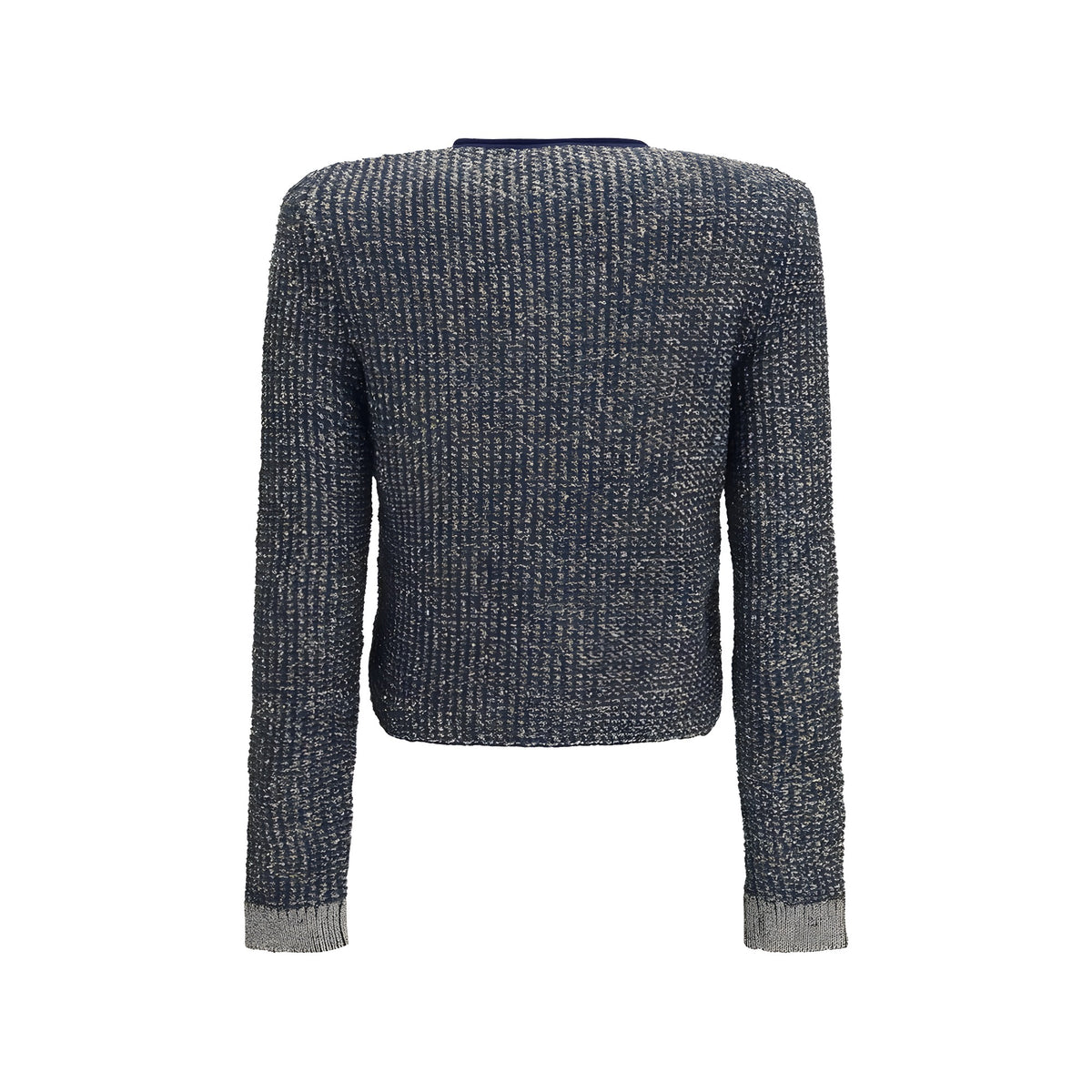 Balmain Blue Polyamide Cardigan