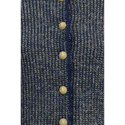 Balmain Blue Polyamide Cardigan