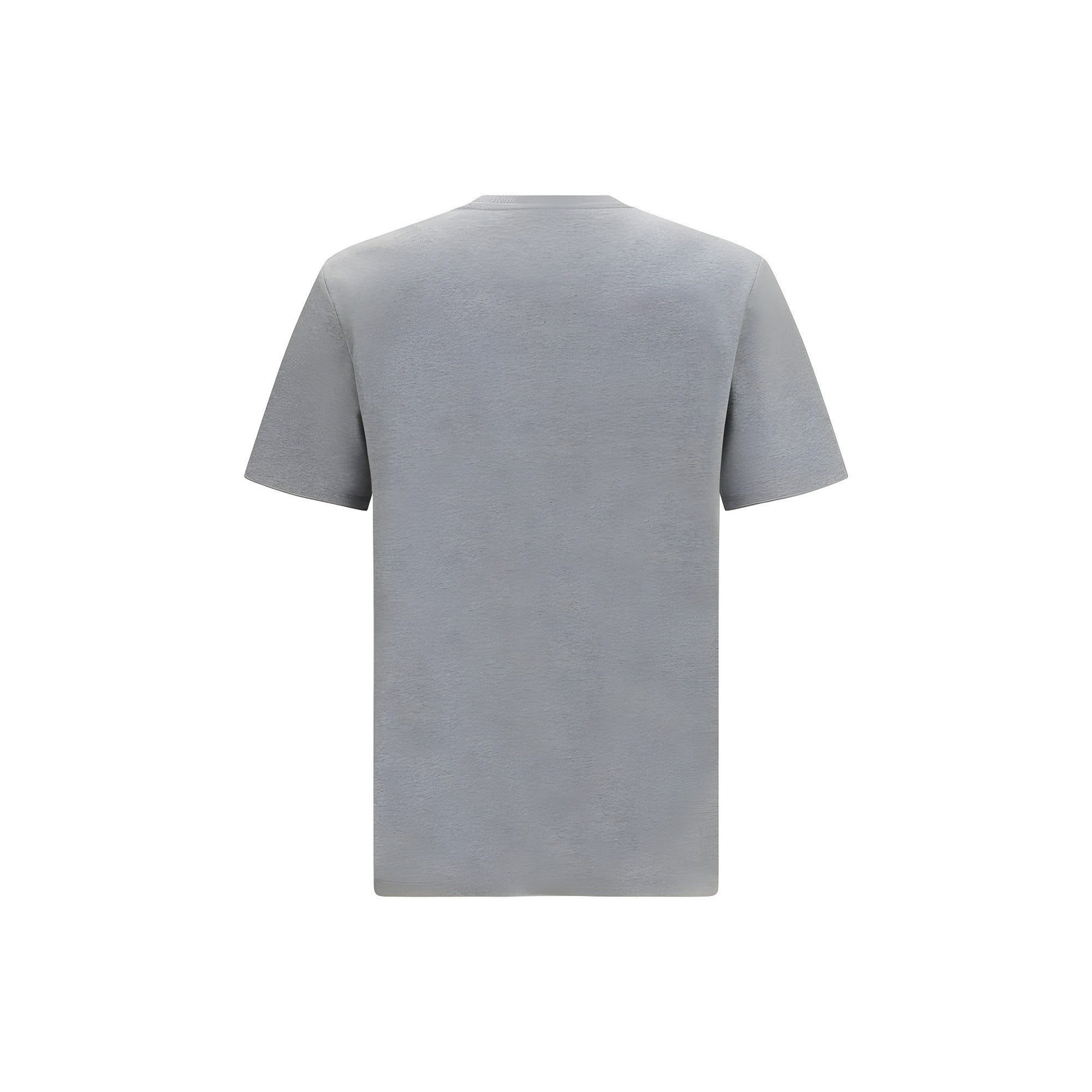 Balmain Gray Cotton T-Shirt