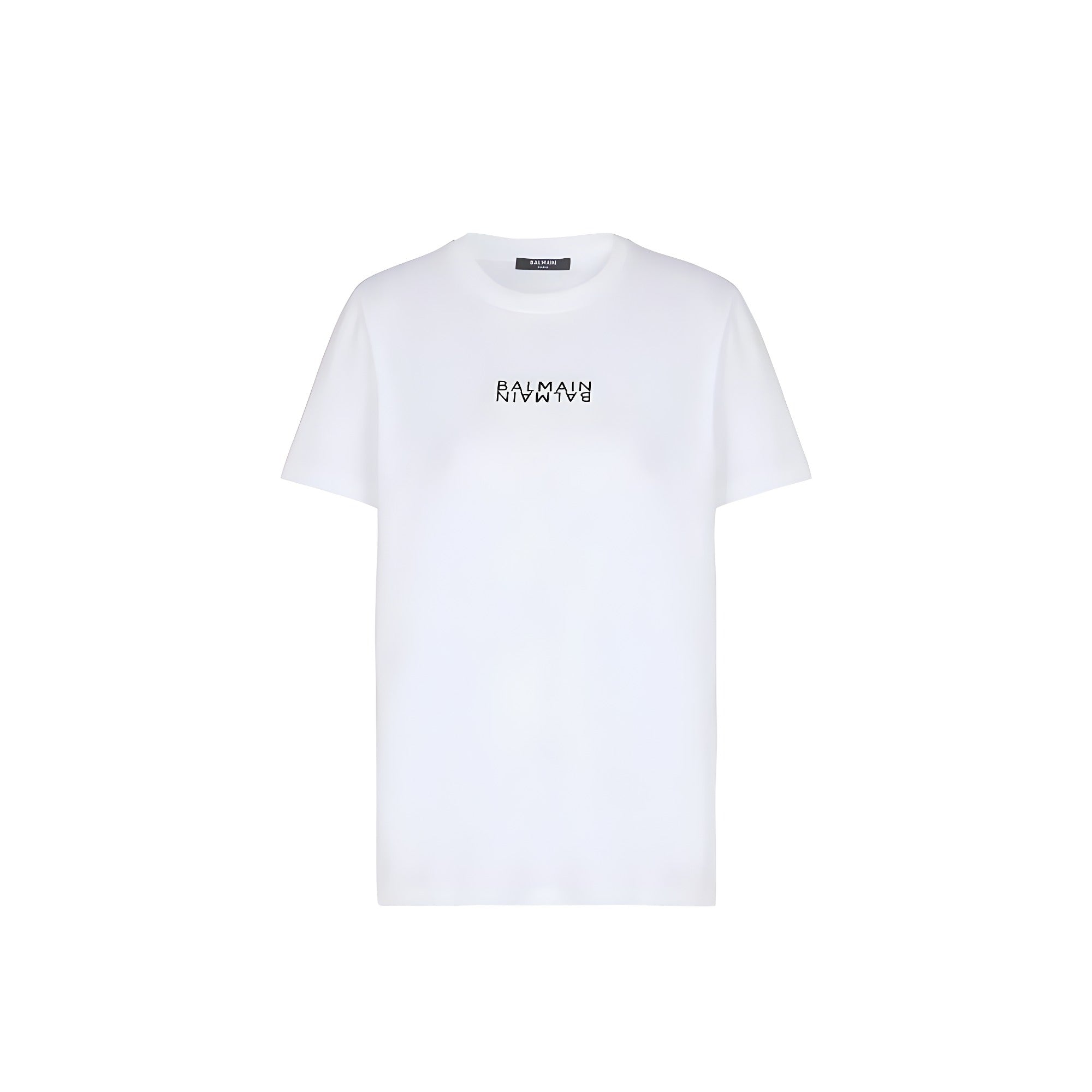 Balmain White Cotton T-Shirt