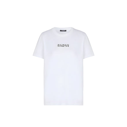 Balmain White Cotton T-Shirt