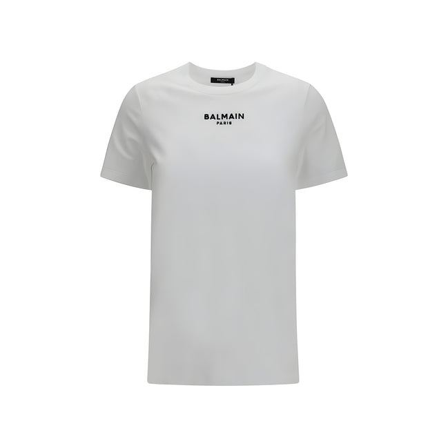 Balmain White Cotton T-Shirt
