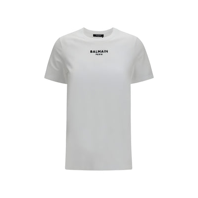 Balmain White Cotton T-Shirt