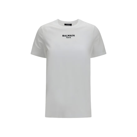 Balmain White Cotton T-Shirt