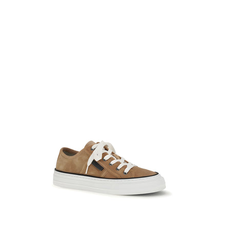 Brunello Cucinelli Beige Low Top Sneakers