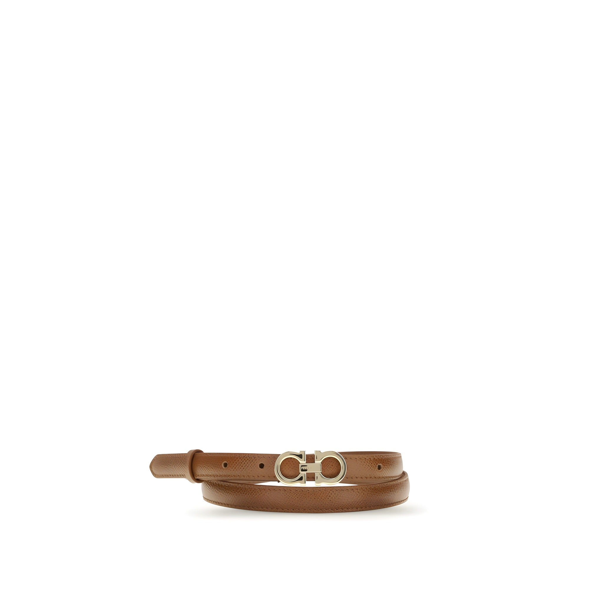 Ferragamo Beige Thin Belt