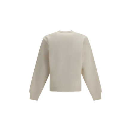 Sweat-shirt en coton beige Saint Laurent
