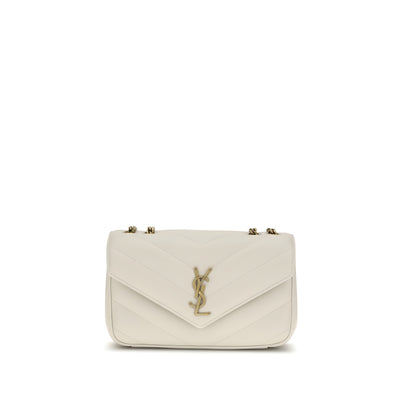 Saint Laurent Beige Leather Shoulder Bag