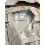 Trench-coat Veste en cuir d'agneau beige Bottega Veneta