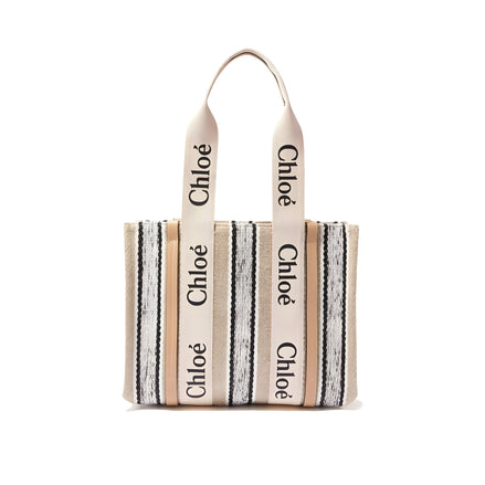 Chloé Beige Linen Tote Bag