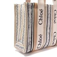 Sac cabas en lin beige Chloé