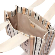 Sac cabas en lin beige Chloé