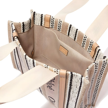 Sac cabas en lin beige Chloé