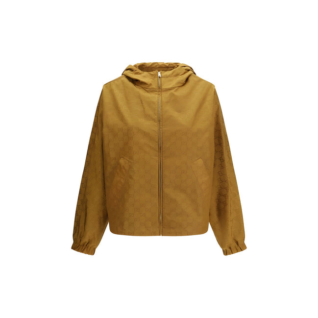 Veste en nylon beige Gucci