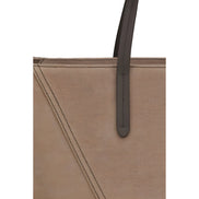 Brunello Cucinelli Beige Cotton Shoulder Bag