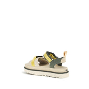 UGG Sandales Plates Beige Autres Fibres