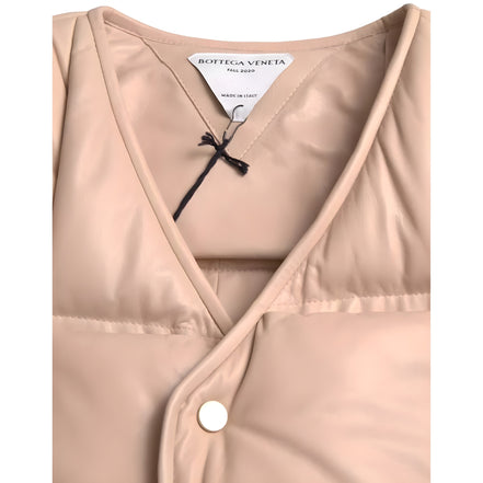 Bottega Veneta Beige Quilted Sleeveless Jacket