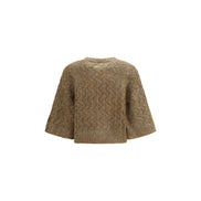 Brunello Cucinelli Beige Silk Sweater