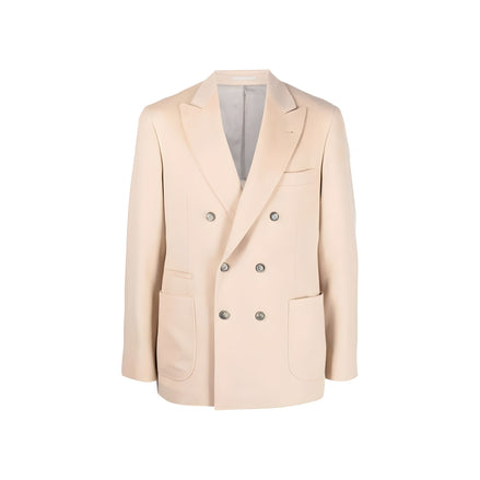 Manteau en laine beige Brunello Cucinelli