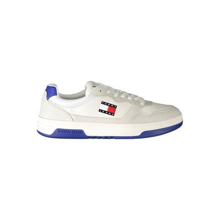 Baskets pour hommes Tommy Hilfiger en polyuréthane blanc
