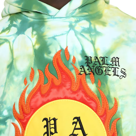 Sweat-shirt bicolore en coton Palm Angels
