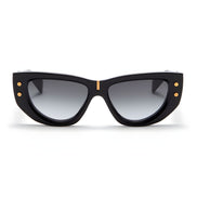 Lunettes de soleil Balmain en acétate noir