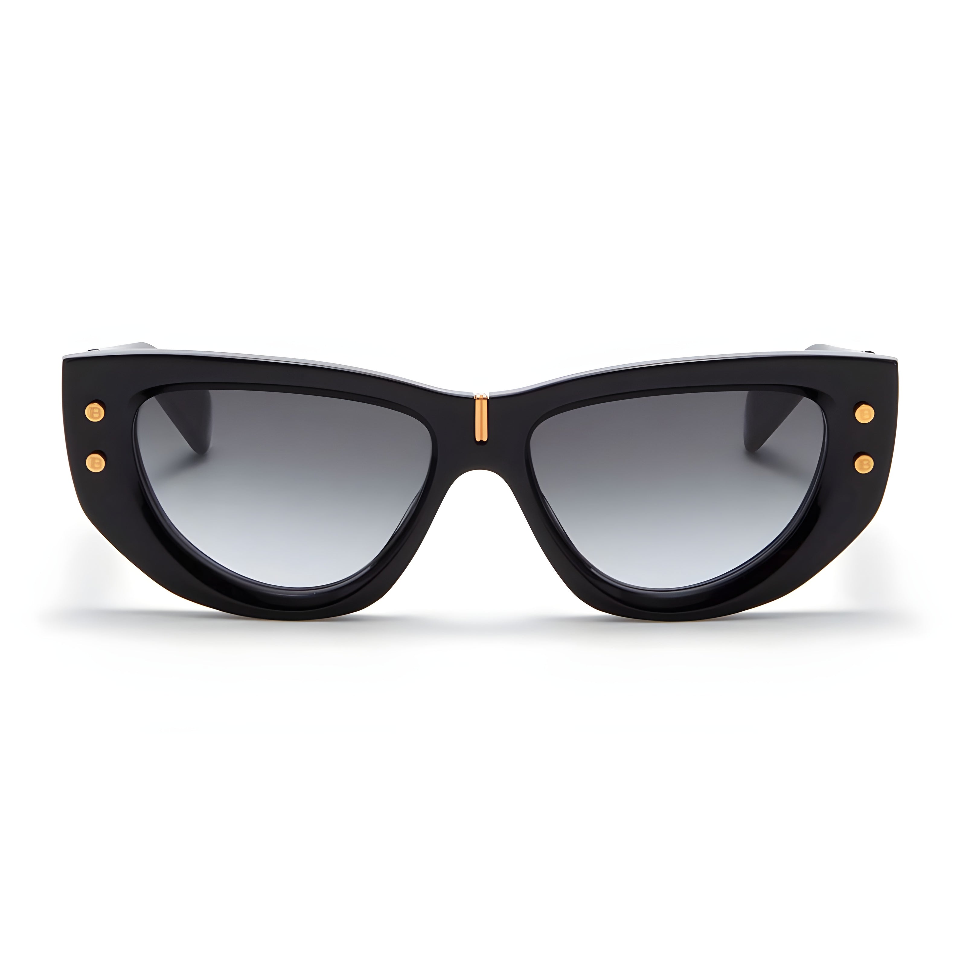 Lunettes de soleil Balmain en acétate noir