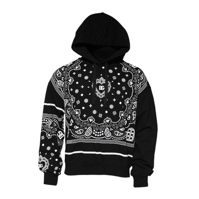Sweat à capuche pour homme Dolce & Gabbana noir Bandana