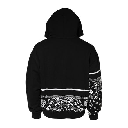 Dolce & Gabbana Black Bandana Hooded Sweatshirt