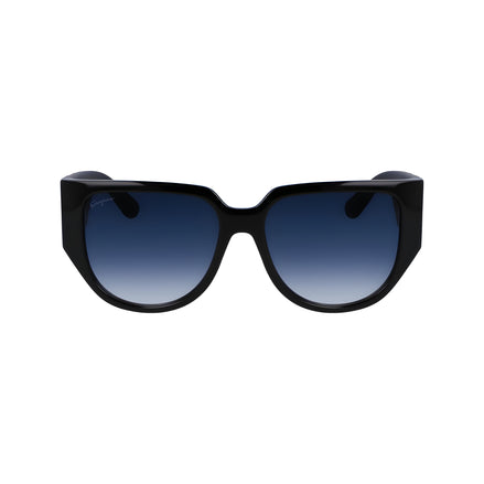 Lunettes de soleil Ferragamo noires injectées bio