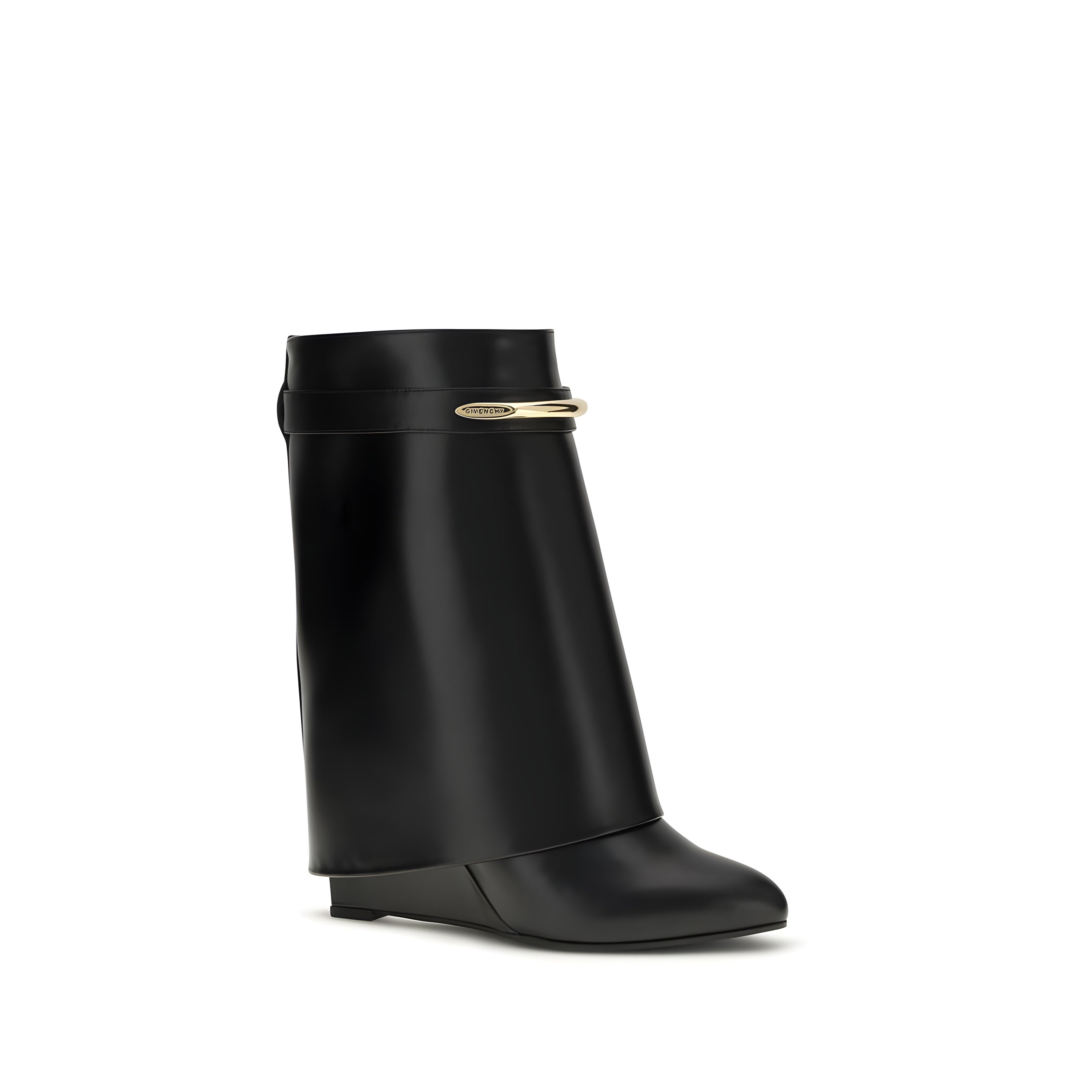 Givenchy Bottines en cuir de veau noir Bos Taurus