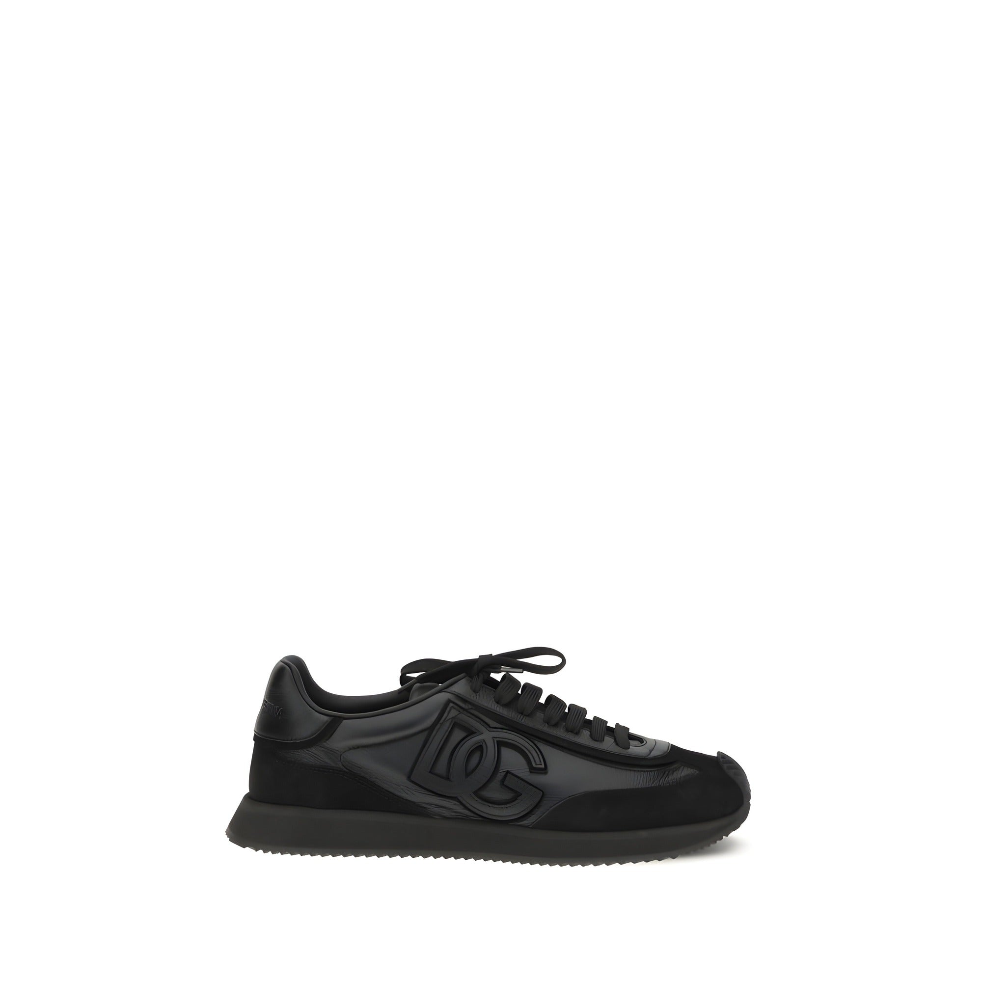 Baskets Dolce & Gabbana noires en cuir de veau Bos Taurus
