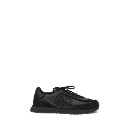 Baskets Dolce & Gabbana noires en cuir de veau Bos Taurus