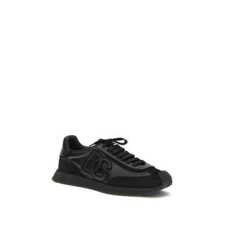 Baskets Dolce & Gabbana noires en cuir de veau Bos Taurus