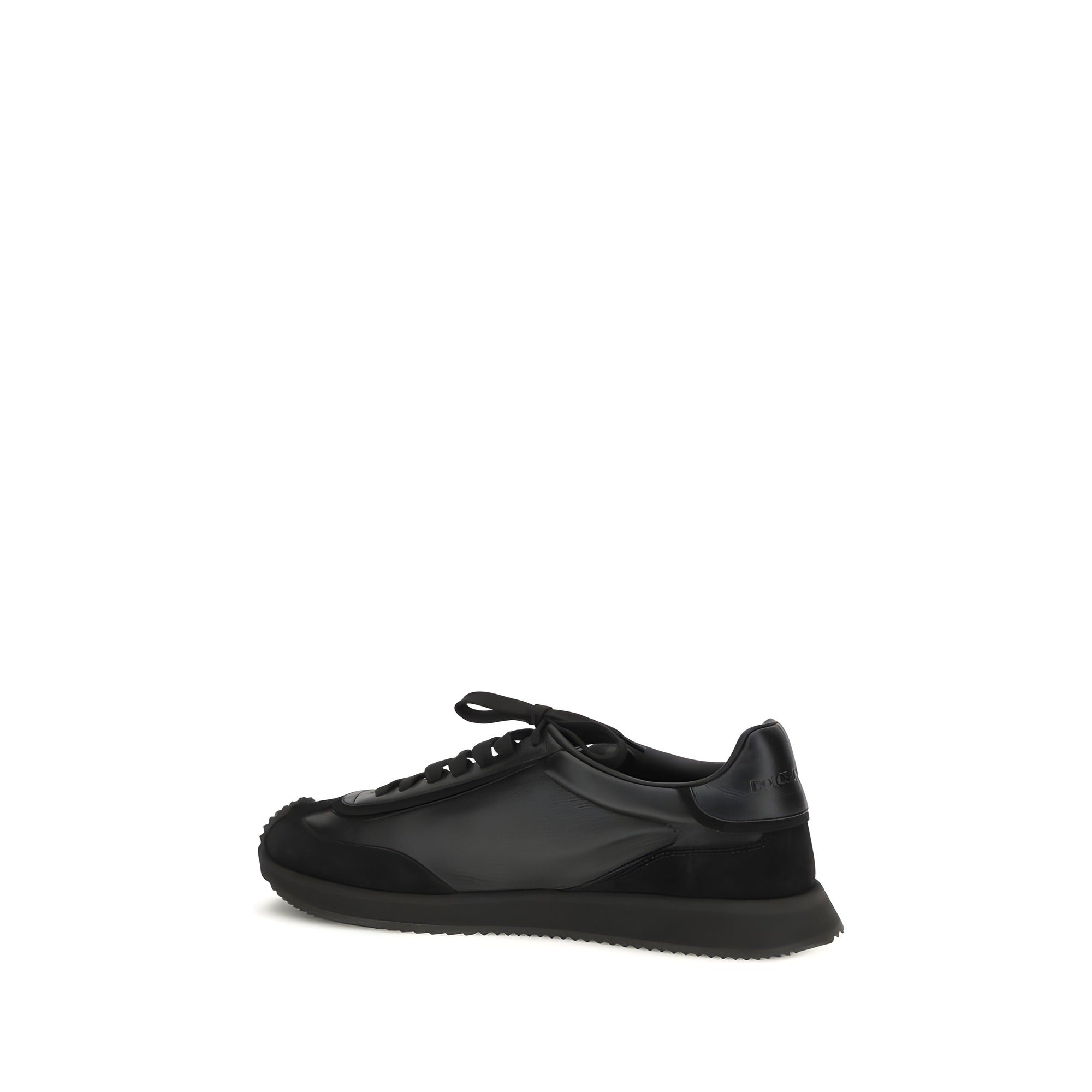 Baskets Dolce & Gabbana noires en cuir de veau Bos Taurus