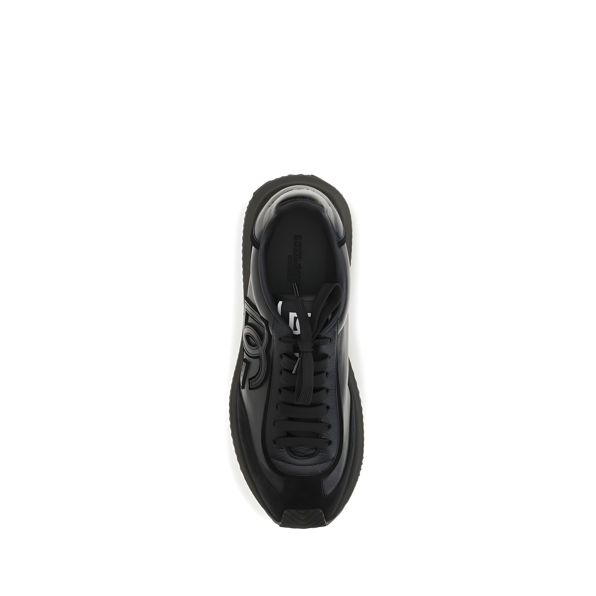 Baskets Dolce & Gabbana noires en cuir de veau Bos Taurus